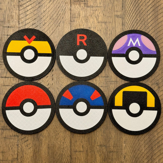 P Ball Coasters