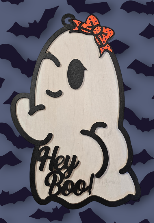 Hey Boo Door Hanger